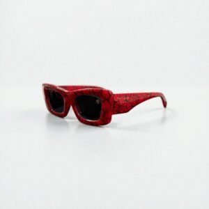 Óculos de sol Kings of Imported - Red One | Design moderno com padrão rachado